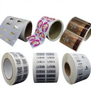 Autocollants adhésifs personnalisés, argent mat, code QR, impression de marque, imperméables, utilisation agricole, papier adhésif transparent en rouleau - Product Image 5