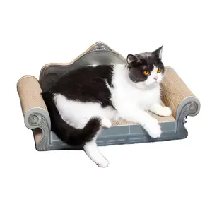 Oluklu kağıt kanepe şekli kedi tırmalama panosu fabrika doğrudan satış