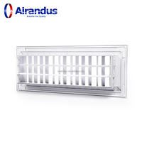 Nouvelle grille de refoulement double déflection en aluminium HVACR DG-A, design moderne, lames réglables, étanchéité sans fuite