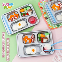 Bulk Creatieve Voedselvormige Gummy Candy Set Retail Ready Display Box Verpakkingen Nieuwe Dip Snacks voor Supermarkt Distributie