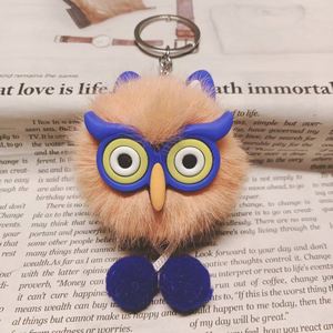 Pom Pom Fluffy <b>Owl</b> Plush Toy Keychain Pompoms Big Eyes <b>Owls</b> Stuffed Animals Keychain <b>Owl</b> Faux Fur Key Holder Pendant Decoration - Product Image 6