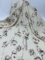 Leichtes Weißes Leinen-Rayon Gewebtes Cross-Slub-Gewebe Atmungsaktives Schnelltrocknendes Sommer-Kleid Hemd Bluse Damenmode