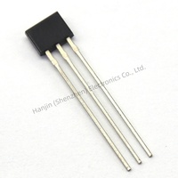 Sensor Hall Bipolar SS41F, Serie SS, Fabricado en China, Serigrafiado 41F, Montaje Pasante TO-92 para Motor de Vehículo Eléctrico