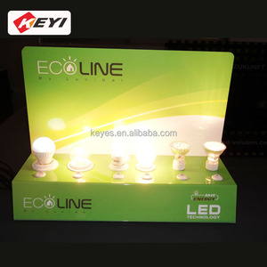 Tùy chỉnh màu sắc in ấn LED chiếu sáng bóng đèn Acrylic Hộp hiển thị E27 E14 Acrylic Bóng đèn Tester - Product Image 6