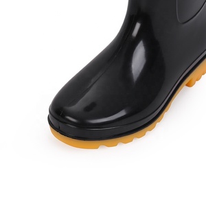 <span class=keywords><strong>Bottes</strong></span> de pluie GOOZU GZ8600 vertes, personnalisées, tendance, légères, imperméables, 100% PVC, pour hommes, noires, mi-hautes, recyclables - Product Image 4