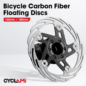 Rotor de Freno de Disco Hidráulico para Bicicleta de Montaña CYCLAMI de Fibra de Carbono, Discos Flotantes de 160/180 mm con 6 Tornillos - Product Image 2
