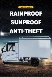 BHBFB160 Электрический трехколесный велосипед с закрытым мобильным скутером 100 км большой дальности колеса Электрический трайк 2500 Вт с кондиционером - Product Image 6