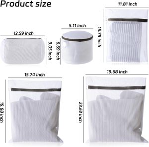 Laundry <b>Bags</b> Printing Fine Mesh Clothing Care and Washing <b>Bag</b> Set Large Mesh Bra Washing Clothes <b>Net</b> <b>Bag</b> - Product Image 5