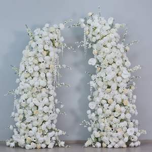 Arco de Flores Artificiales para Fotografía de Bodas, Decoración Floral Blanca Hecha a Mano, Arte Floral DIY - Product Image 3