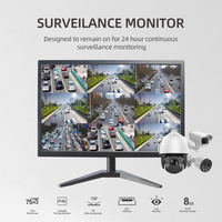 Moniteur d'ordinateur de bureau VGA mince de nouveau style 19 pouces pour le cybercafé Internet Cafe