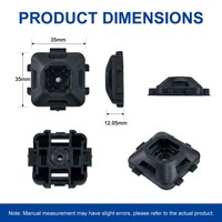 Supports de fixation réglables pour serre-câbles ABS – Clips de gestion des câbles pour le routage des fils