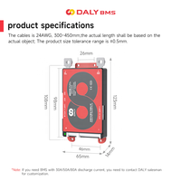 Daly Smart Li-ion BMS pour batterie lithium-ion, moteurs de vélos électriques, tricycles, 7S 24V 40A, batterie lithium 18650, carte BMS intelligente Daly
