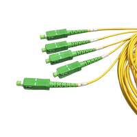 Kotak ABS Singlemode 1x4 SC-APC PLC Fiber Optic Splitter 5G Kompatibel HILINK
