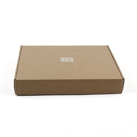 T-shirt en papier Kraft ondulé avec Logo, personnalisé, emballage de courrier, pour vêtements, 10 pièces
