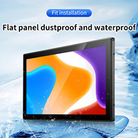 10.1 11.6 12 15.6 18.5 21.5 23.8 inç Android 11 hepsi bir Tablet Pc kapasitif dokunmatik ekran duvar montaj paneli su geçirmez monitör