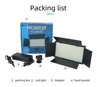 Terbaik cahaya pengisi fotografi U600 LED, dengan dudukan tripod, lampu panel datar foto dalam ruangan, untuk studio makeup, lampu cincin LED