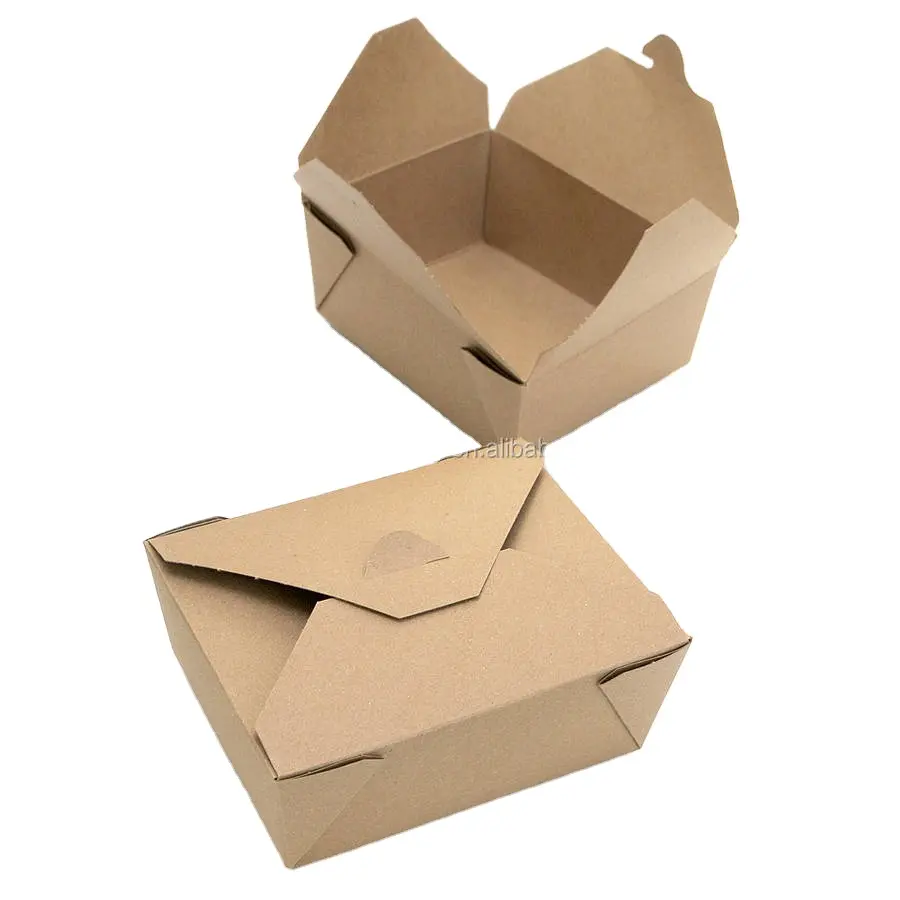 Disposable food container biodegradable food packaging paper food box