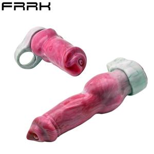 Funda para Pene de Silicona Suave Reutilizable, Diseño de Perro Alienígena, Funda Realista para Pene, Extensión para Agrandar el Pene para Hombres, Precio al por Mayor - Product Image 3