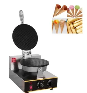 Snack elétrico máquina Cone Maker único Waffle Cone Baker para Ice Cream