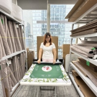 Tapis de Mahjong pour jeux de table, base en caoutchouc antidérapante, durable, pliable, accessoire de voyage pour soirée de jeu, tuiles de Mahjong