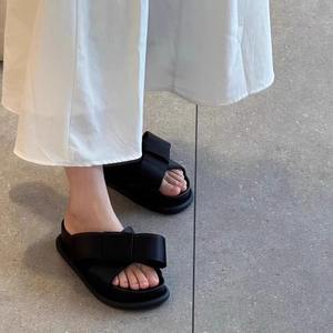 Nuevas sandalias de plataforma con lazo estilo hada, versátiles, de suela suave para mujer, para uso en exteriores. - Product Image 4