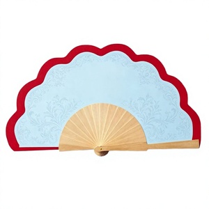 Abanico de Mano de Madera Pintado a Mano, Diseño de Imitación Antigua, Mini Abanico de Mano Duradero para Decoración Festiva y Regalo - Product Image 2