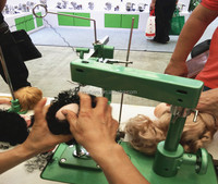 Jouet industriel poupée cheveux Impant transplanteur équipement professionnel perruque faisant la machine à coudre