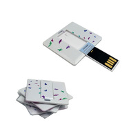 Mini carte carrée clé USB avec impression complète petite carte personnalisée clé USB 1GB 2GB 8GB 16GB 32GB à 128GB