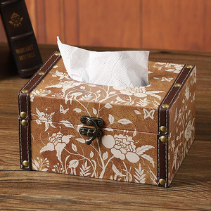 Boîte à mouchoirs Mystic Arts 4245E, rangement décoratif en bois pour la maison, le bureau ou le bureau à domicile - Product Image 3