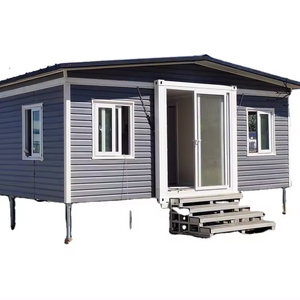 Maison conteneur modulaire mobile pliable, préfabriquée, compacte, extensible, en kit, sur roues - Product Image 1