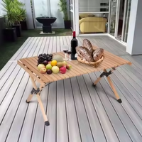 Meilleur prix de gros nouveau style moderne parc en acier au carbone jardin extérieur pliant pique-nique Camping table