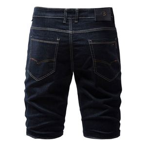 Pantalones Cortos de Mezclilla Casuales para Hombre, Corte Recto, Cintura Media, Color Sólido, Moda Juvenil, Verano 2026 - Product Image 3