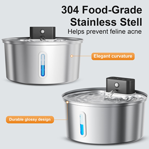 3.2L Stainless Steel Pet Water Dispenser Window Lithium Battery Wireless <b>Cat</b> Water <b>Feeder</b> Cross-Border Use Food - Product Image 3