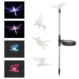 Luz Solar Decorativa para Jardín con Forma de Mariposa, Colibrí y Libélula, Resistente al Agua, para Exteriores - Product Image 2