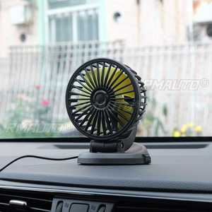 Ventilateur de voiture portable USB 12V/24V, mini ventilateur électrique à tête unique, ventilateurs de refroidissement réglables pour refroidisseur automobile - Product Image 4