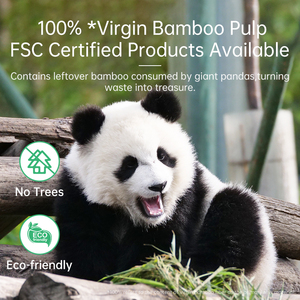 Rouleau de <span class=keywords><strong>papier</strong></span> <span class=keywords><strong>toilette</strong></span> en bambou blanchi certifié FSC, sans PFAS, écologique, en pâte de bambou, vente en gros - Product Image 6