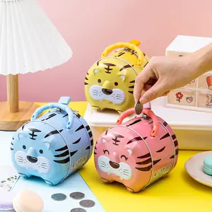 Hổ mới sáng tạo tinplate Piggy ngân hàng trẻ em lưu niệm mẫu giáo tốt nghiệp Quà tặng đám cưới kẹo khuyến mại Nguồn cung cấp bên