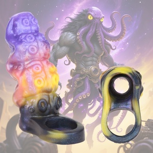 SHAZ Alien Octopus Penis Sleeve, Funda de Silicona para Pene con Diseño de Monstruo de Fantasía, Extensor de Pene, Juguetes Sexuales para Adultos, Mayorista - Product Image 1