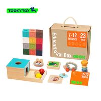 Jouets Montessori, jouets éducatifs pour bébés et tout-petits, boîte d'abonnement pour 7 à 12 mois