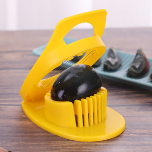 Coupeur d'oeufs durable et compact et portable Coupeur d'oeufs réutilisable en PP à trancher à une pression pour la cuisine - Product Image 5