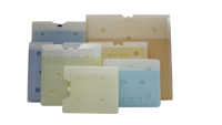 Brique de glace isotherme durable et écologique de qualité alimentaire, à changement de phase sensible à la température (2-8°C), pour usage médical