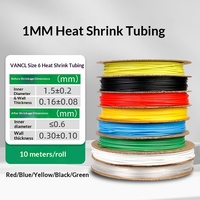 Tube thermorétractable en silicone épaissi basse tension 1kV Isolation 2:1 Ratio de rétrécissement Manchon durable Multicolore Imperméable