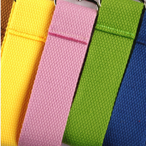 New Trend Multi-color <strong>Keychain</strong> Long Strip Woven Tape Key Chain Concise Pendant Bag Canvas Key Strap Lanyard Bag Charm - Product Image 2