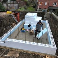 SONGMAO Blocs de mousse ICF de style design moderne, coffrages en béton isolés pour piscines