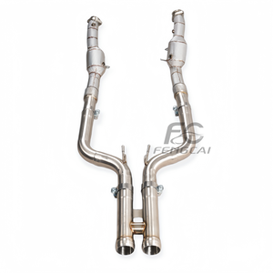 Système d'échappement à haut débit avec downpipe pour Mercedes-Benz W222 S300 S350 S400 S450 S500 3.0T 4.7T, collecteur d'échappement en acier inoxydable SS304 - Product Image 2