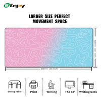 Grand Tapis de Souris Personnalisé avec Logo Imprimé, Tapis de Bureau de Jeu Antidérapant en Caoutchouc, Sous-Main Vierge pour Sublimation