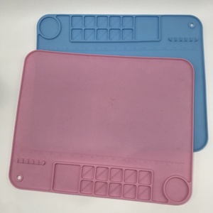 Màu Sắc Tùy Chỉnh Dễ Dàng Làm Sạch Lớn Thủ Công Trẻ Em Silastic Bảng Vẽ Silicone Cao Su Sơn Vẽ Mat - Product Image 5
