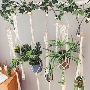 Différents Styles Usine En Gros Porte-<span class=keywords><strong>Pot</strong></span> De Fleur <span class=keywords><strong>Macramé</strong></span> Plante Cintres Suspendus Jardinière Panier - Product Image 6