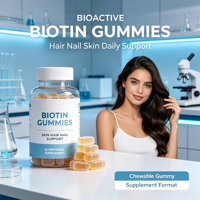 Gommes à la biotine |   Complément nutritionnel pour cheveux et ongles naturels 2,5 g par gomme pour femmes