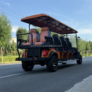 高性能8人乗りカスタム燃料ゴルフカート、大型敷地輸送用強力ガソリン駆動ゴルフカー - Product Image 2